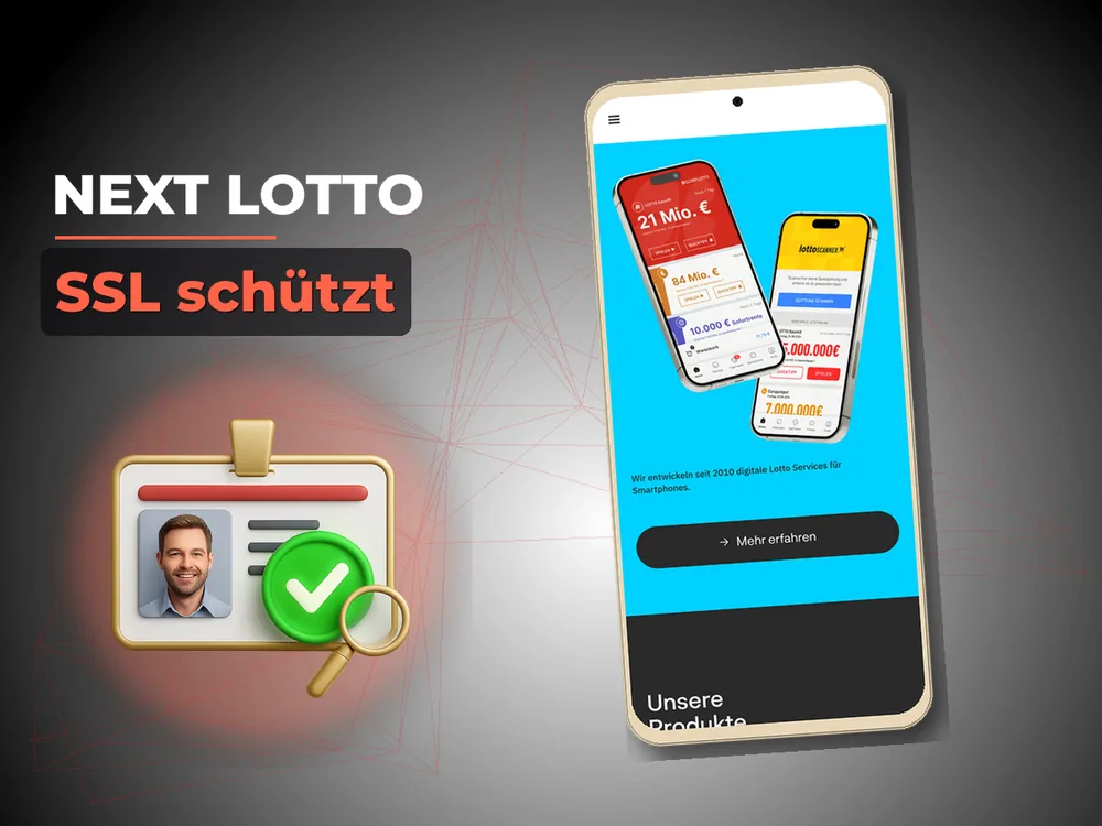 Next Lotto - SSL schützt