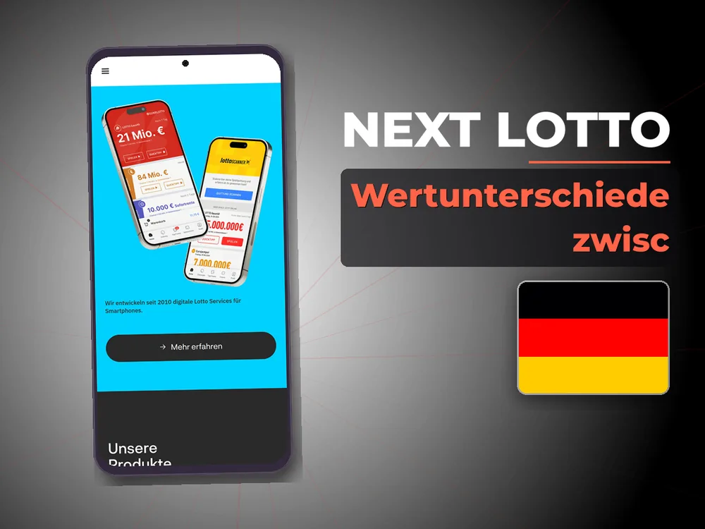 Next Lotto - Wertunterschiede zwisc