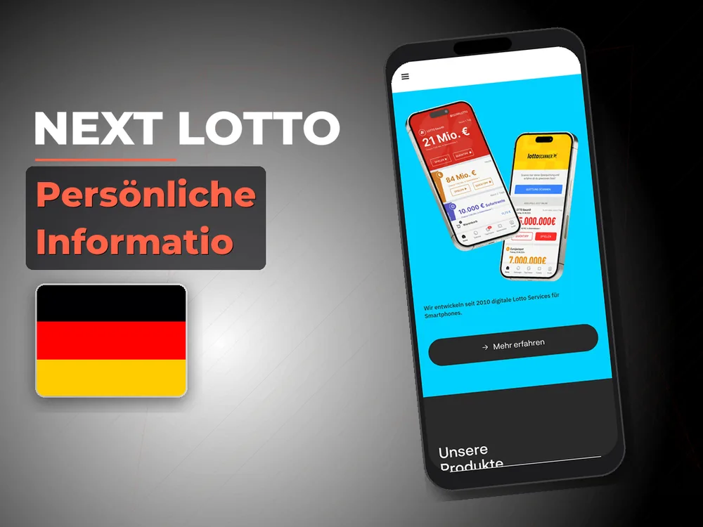 Next Lotto - Persönliche Informatio