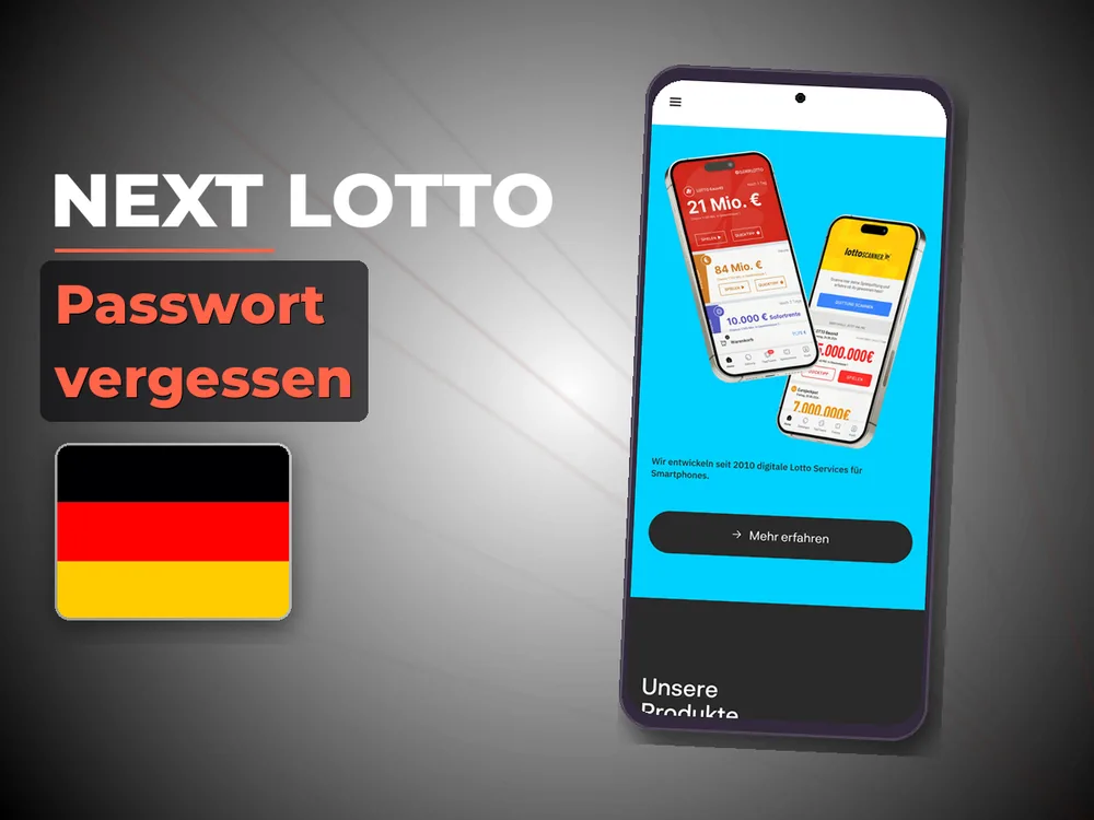 Next Lotto - Passwort vergessen